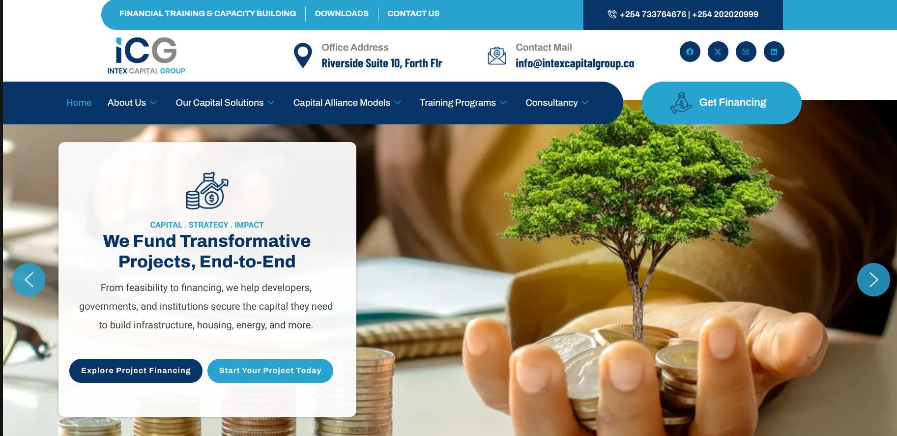 Intex Capital Group Website