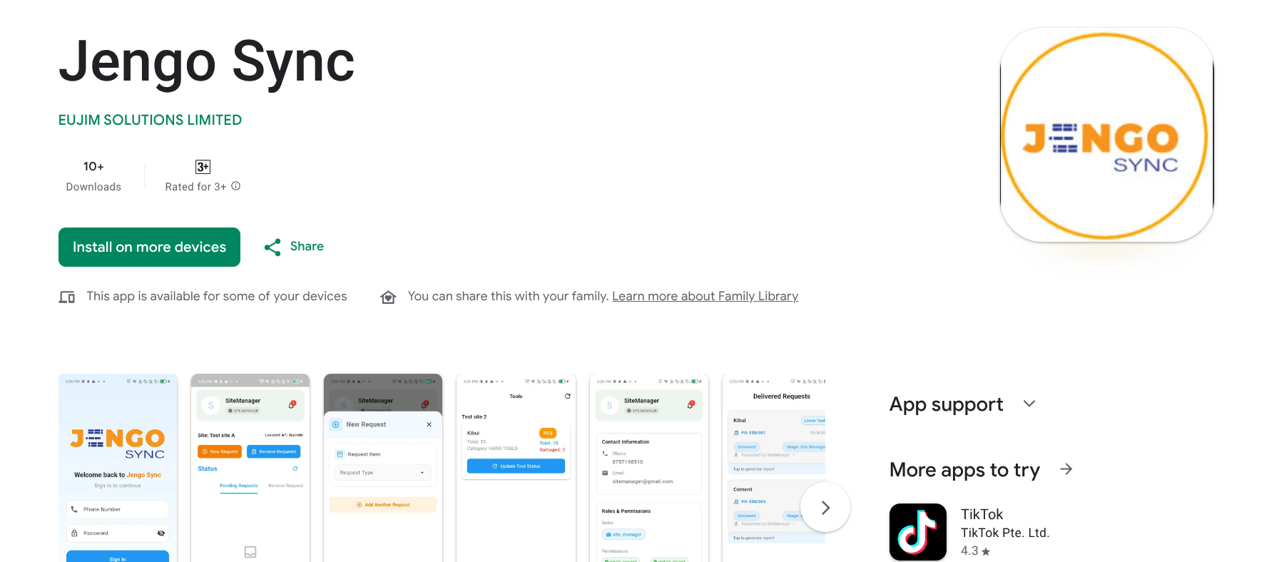 JengoSync Mobile App